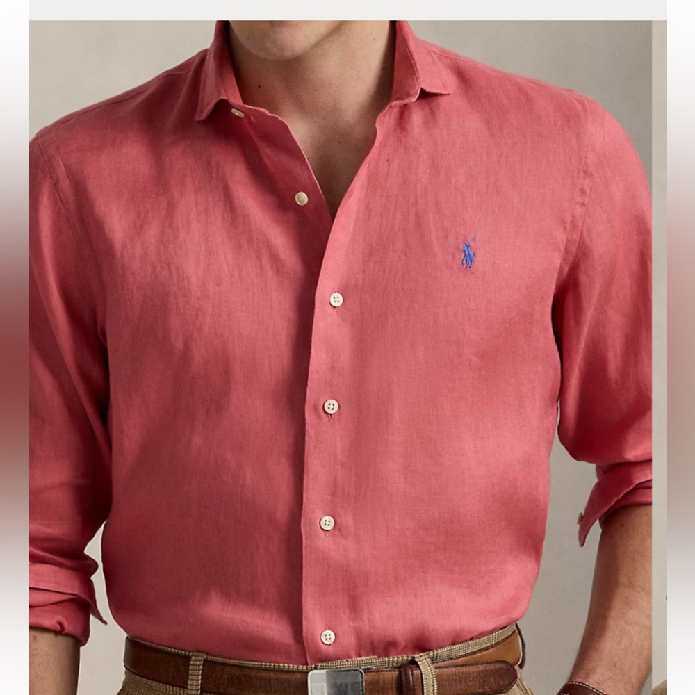 Polo Ralph Lauren ‘adirondack berry’ linen shirt - Picture 2 of 10